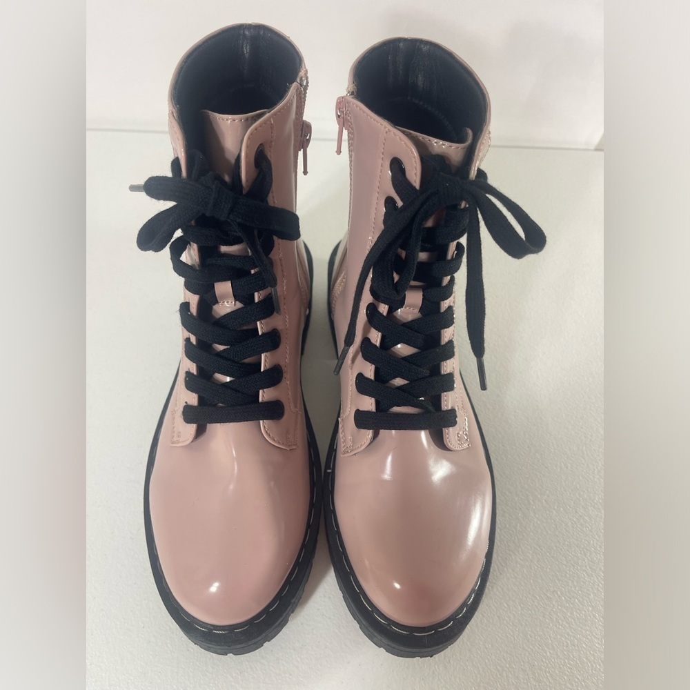 True Craft Pink Combat Boots